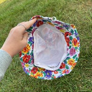 Vintage Accessories - Vtg floral 90s colorful bucket hat Vintage Accessories - Vtg floral 90s colorful bucket hat